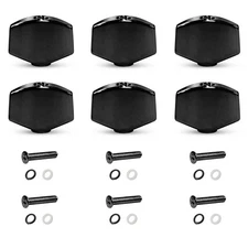 6PCS Metal Big Square Guitar Tuning Peg Tuners Machine Head Replacement Butto...