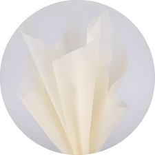 96 Sheets Cream White Tissue Flower Wrapping Paper Withdrawable Lining