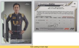 2020 Topps Chrome Formula 1 Future Stars Refractor Zhou Guanyu Guanyu Zhou #43
