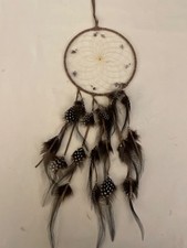 Dream Catcher Brown with White Spotted Feathers