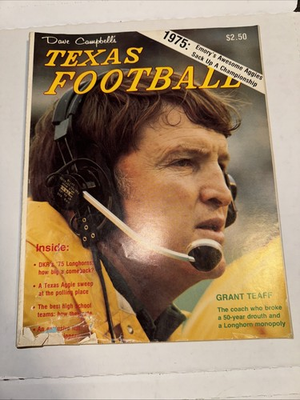 #ad 1975 Dave Campbell#x27;s Texas Football Yearbook $190.00