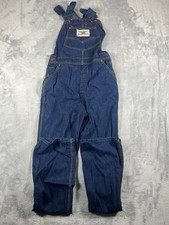 Vintage 70s Levi's Orange Tab Denim Overalls Womens Small 29x31 Since 1850 Eagle