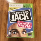 You Don't Know Jack by THQ Xbox 360 Quiz & Trivia T Rated 2011 Manual Included