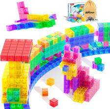 45PCS Magnetic Blocks - Transparent Magnet Cubes, Kids Building Blocks