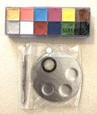 CCBeauty Professional Cosmetics 12 Flash Color Case Palette Body Paint
