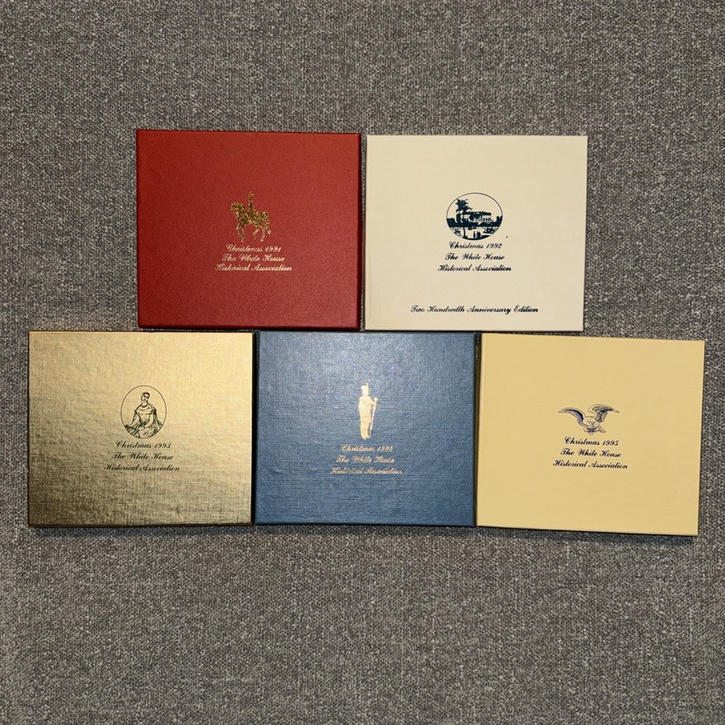 White House Historical Association Christmas Ornaments Lot of  6 With Boxes