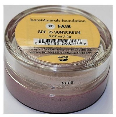 Bare Escentuals bareMinerals Foundation Fair 1C .07 Oz 2 G Pink Lid