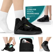 Closed Toe Medical Walking Shoe - Lightweight Broken Toe Cast Boot, Fractured...