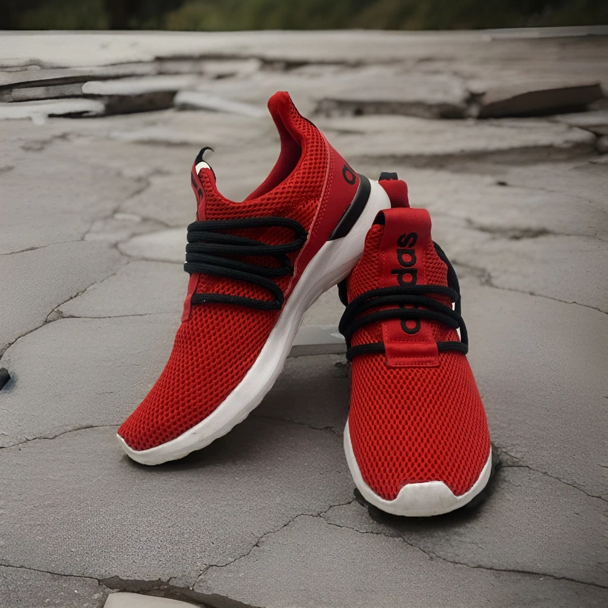 adidas Lite Racer Adapt Black Scarlet for Sale 