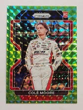 2022 Panini Prizm NASCAR Racing #29 Cole Moore Reactive Green Prizm RC
