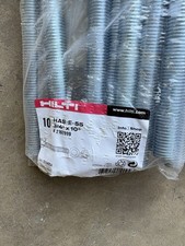 Hilti HAS-E-55 3/4" x 10" Fully Threaded Steel Rod, Zinc Plated, 10 Pack