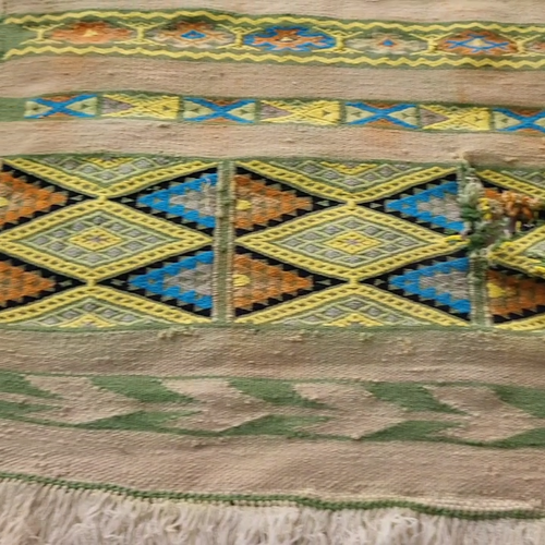 Rare Vintage Berber Wool Rug Handwoven in Ghardaïa, M'zab Valley Tribal Carpet - Video 1 of 1