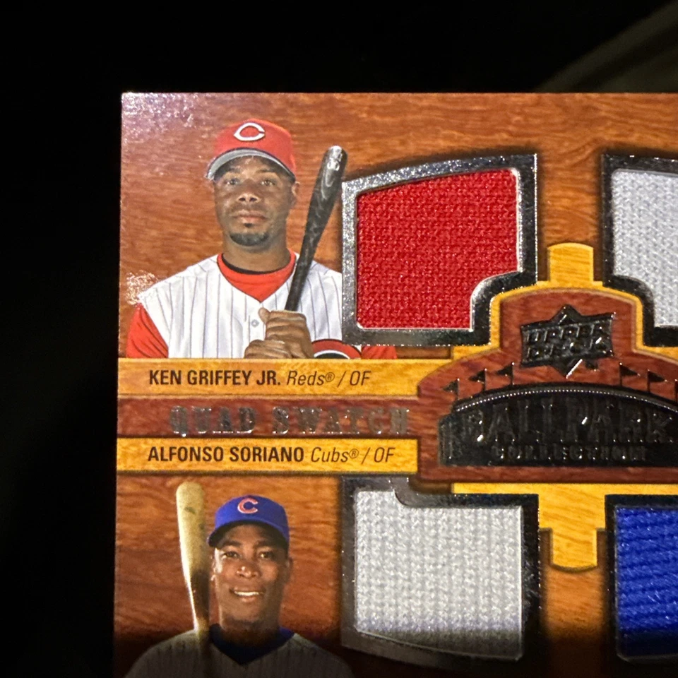 ¡¡Parche cuádruple Upper Deck Ballpark Collection 2008!! ¡¡Muy raro!! Griffey Jr. Foto 3 de 4