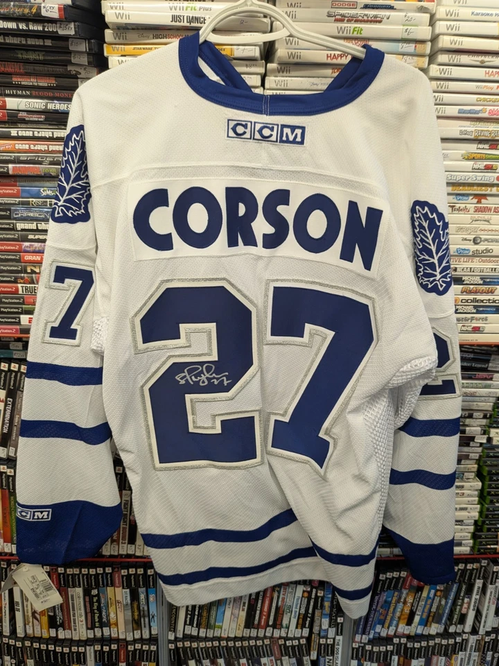 Autographed Shayne Corson Toronto Maple Leafs Jersey Size XL CCM Air Knit Rare - Image 2 of 4