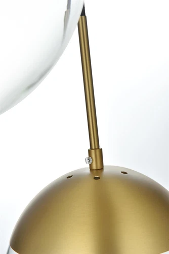 Living District Eclipse 18" Pendant Clear Shade In Chrome - Picture 4 of 9