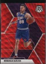 2019-20 Panini Mosaic #50 Nemanja Bjelica Red Wave Prizm