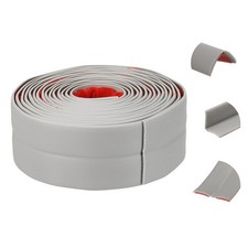 Wall Corner Protector, 1.6 in x 10 ft Peel and Stick Molding Trim, Gray
