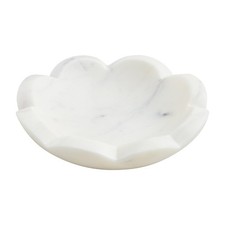 Mud Pie Scallop Marble Dish 4.5" x 4.5"