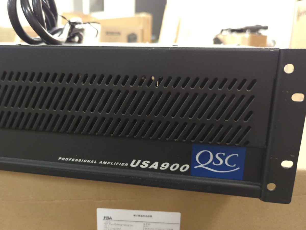 QSC USA 900 USA900 Pro Power Amplifier – Tested Working – 4