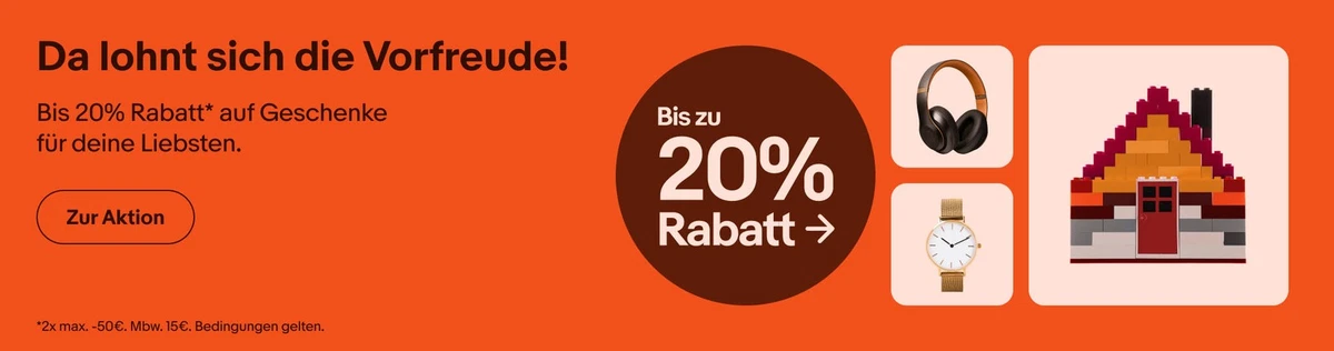 Geschenke shoppen: bis -20%.