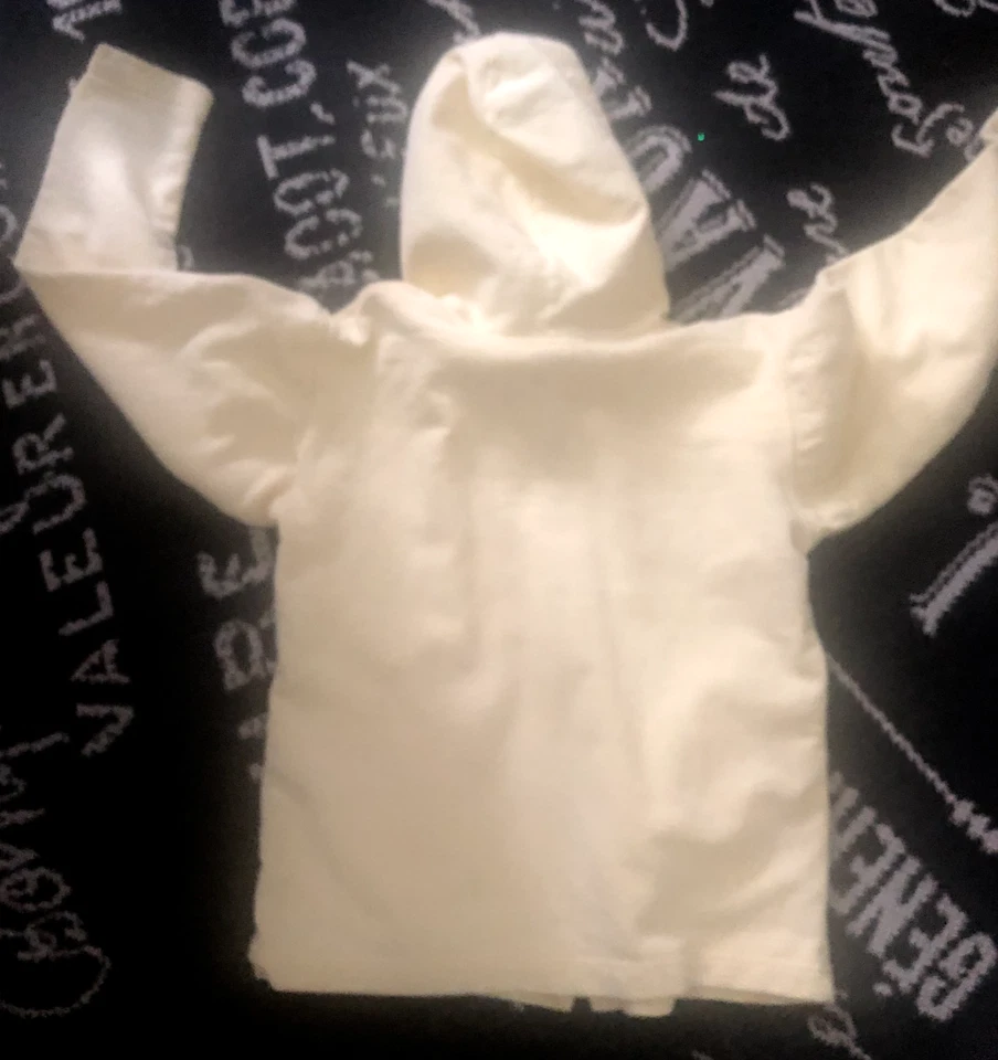 Vtg Kids Boy Girl 6/7 MIA BAMBINI CANADA Yellow Hoodie SWEATSHIRT ZIP TOP Jacket - Image 2 of 4