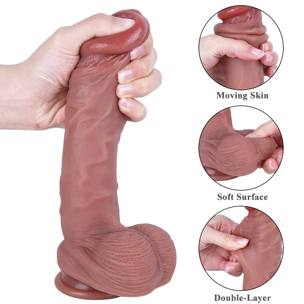 Flesh Realistic Dildo Cock Sex Toys for Women Men Wireless Suction Cup Anal Plug eBay