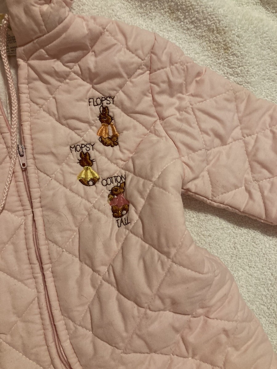 Vintage Peter Rabbit Quiltex small creations, pink, Baby Bunting Beatrix Potter View 2