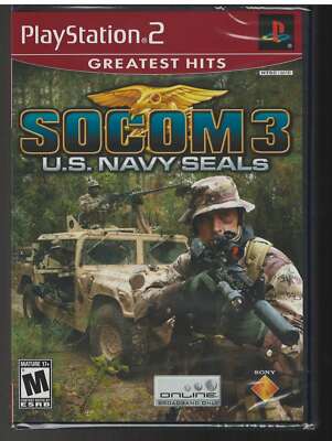 SOCOM 3 US Navy SEALs (Greatest Hits) PS2 (Brand New Factory Sealed US Version)