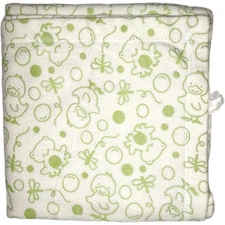 Kidsline White Green Frog Baby Blanket Duck Bubble Soft Dragonfly Lovey EUC