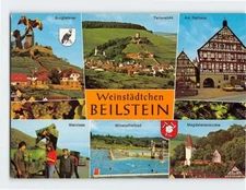 Postcard Several Views in  Beilstein Germany