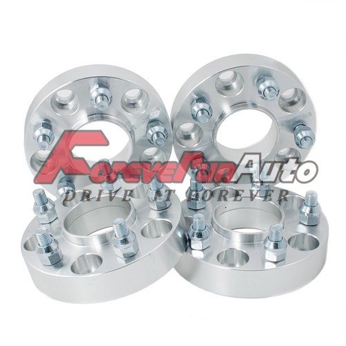 4PC 1'' 5x4.5 Hubcentric Wheel Spacers Adapters 12x1.5 Studs for Ford