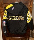 Vintage Pro Line Logo Athletic Pittsburgh Steelers Men's Winter Jacket Large NFL — photo 2