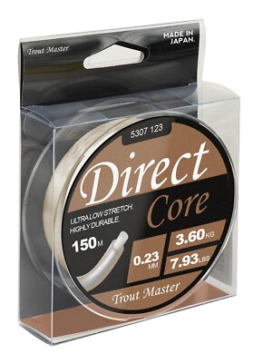 Trout Master Direct Core Schnur Hybrid Nylon Fluorocarbon 150m Forelle Raubfisch