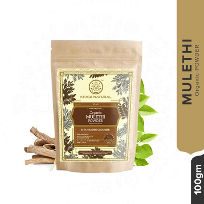 Khadi Natural Mulethi Organic Powder Anti-Dandruff (100g) Free Shipping