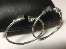 west indian bangles sterling silver .925 new ,hand ,child size