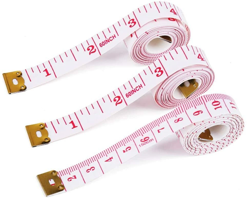 Self-tightening Body Measuring Tape Ruler 150cm/60 Inch Sewing Tailor  Dressmaking Measure Ruler Meter Film for Waist Chest Legs