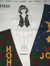 Cranston V.I.P. Dreamspinners KIDS' CHRISTMAS VEST Panel sizes 6-12
