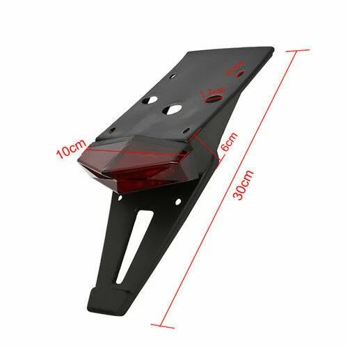 12V Universal Dirt Enduro Bike Motorcycle LED Rear Fender Brake Tail Light ATV — 第 4/4 张图片