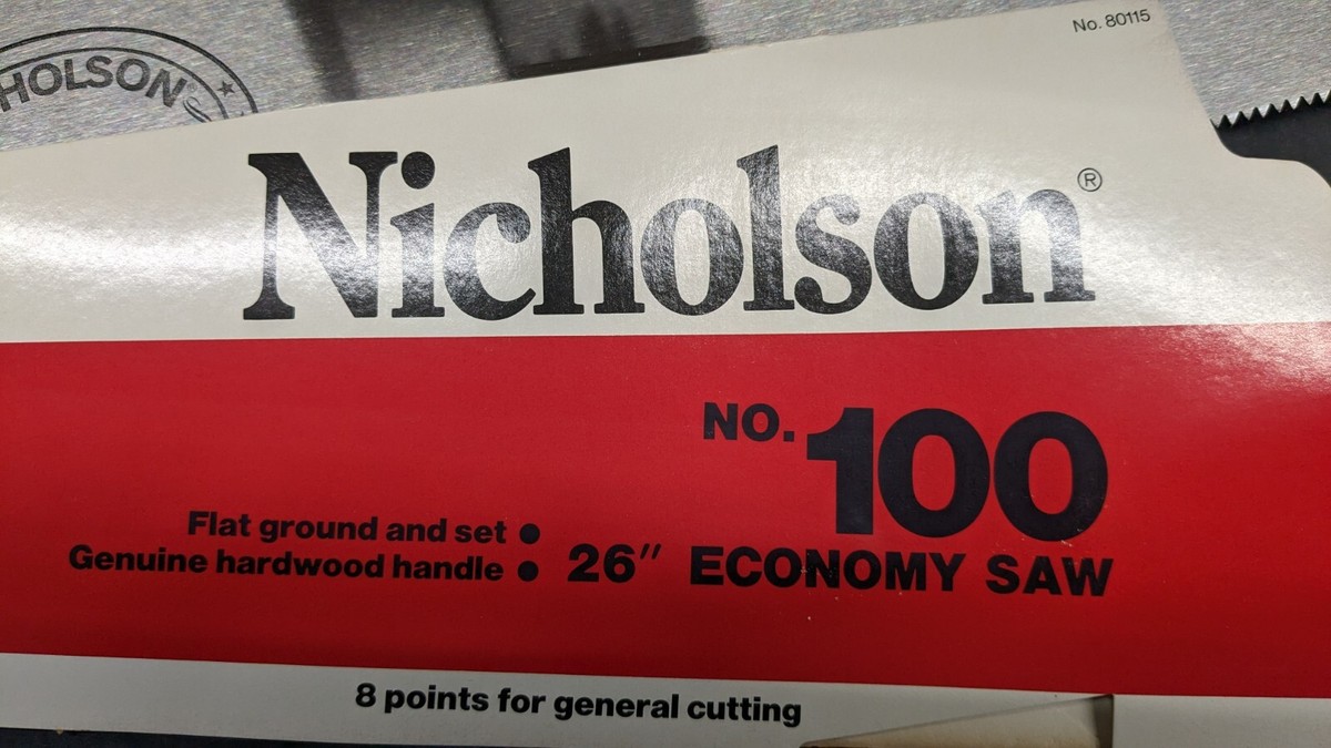 NOS Vintage Nicholson no. 100 26