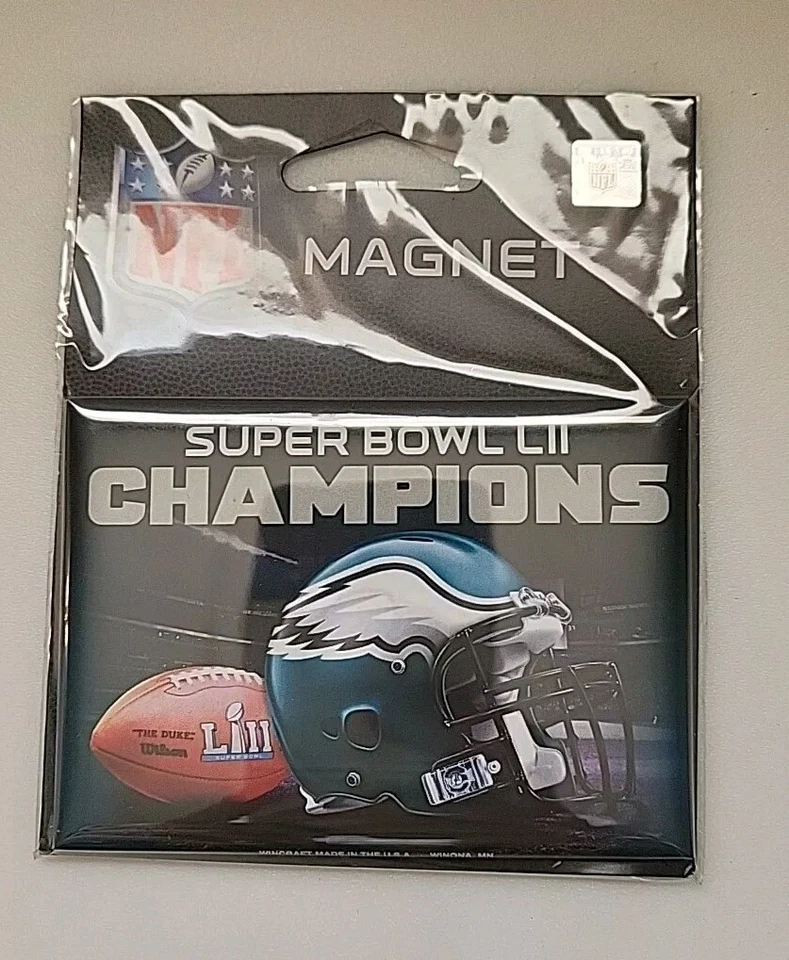 Philadelphia Eagles 2018 NFL Super Bowl LII Champions Magnet  -  2-1/2" X 3-3/4" - Image 2 of 4
