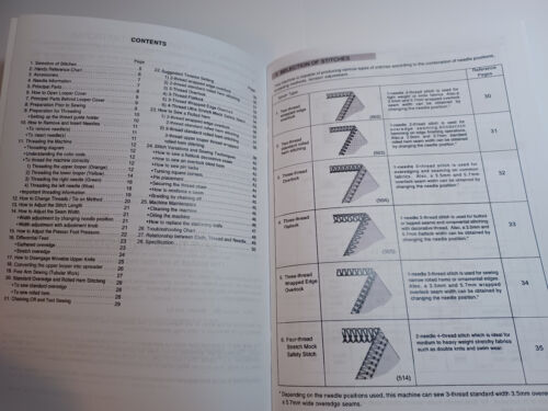 Singer 14SH754 Serger Owners Manual reproduction (and 14SH644) - 第 5/9 張圖片
