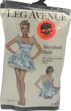 Adult Women's Alluring Storybook Babe 2 pc Costume Dress - Blue, Large 12/14
