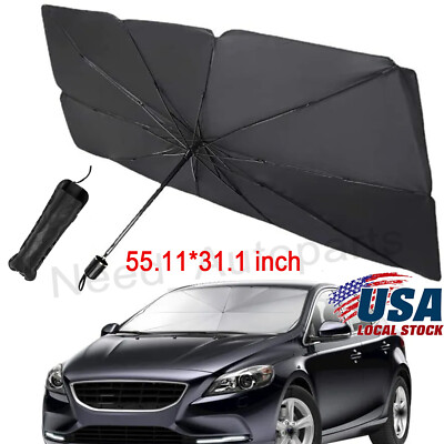 Car Windshield Sun Shade Umbrella Front Window Cover Visor Foldable UV Block