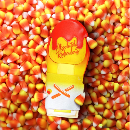 BNIB Absolutely Ridiculous / Aria Candy Corn Sliding Mitt, Standard Size