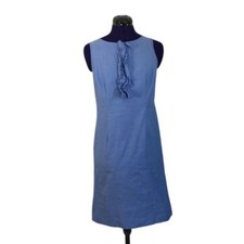 Talbots Women  s Blue Jean Chambray Short Sleeve Dress Size 4
