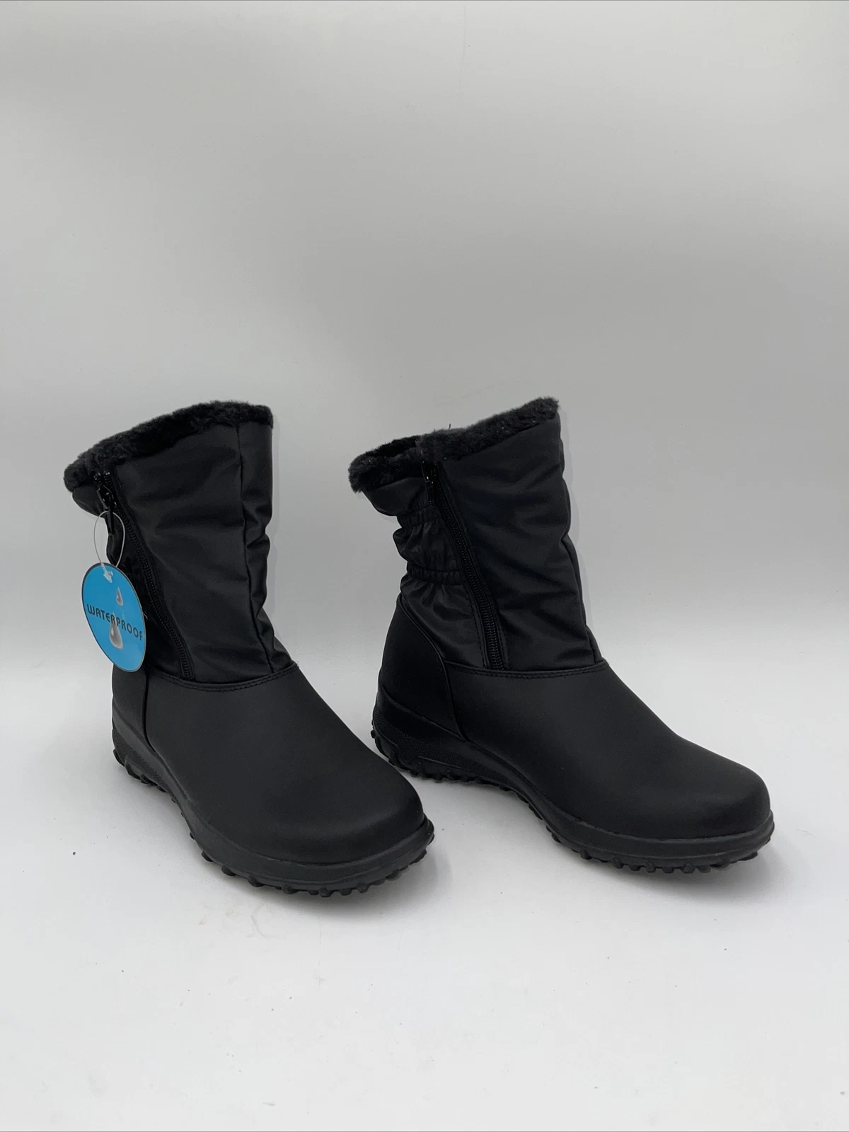 Tundra Donna Womens Winter Snow Boots Black Size 7M