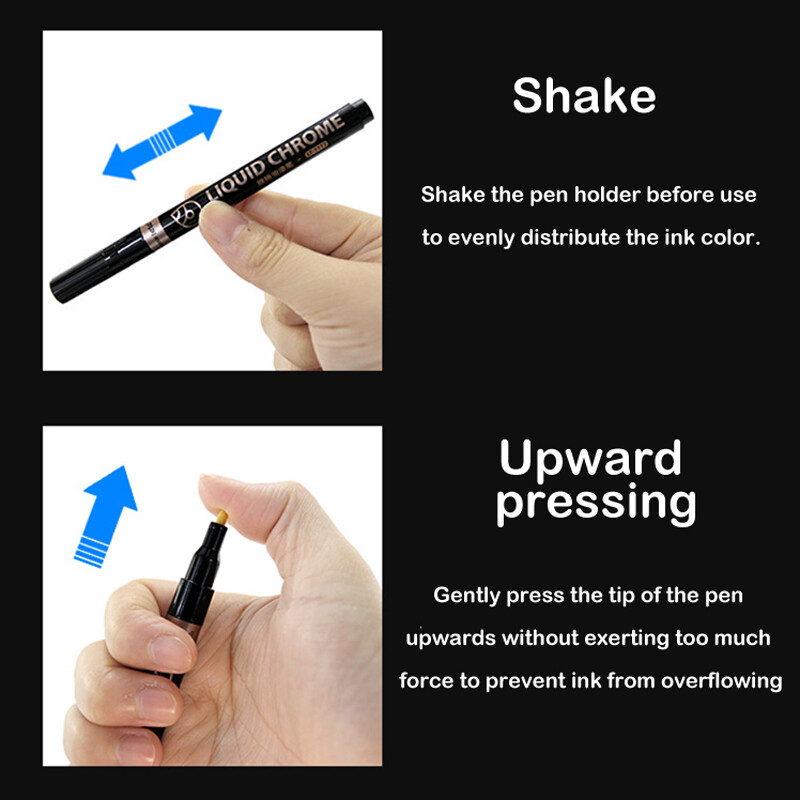 Mirror Marker Pen DIY Reflective Paint Pens Mirror Markers Chrome Gold