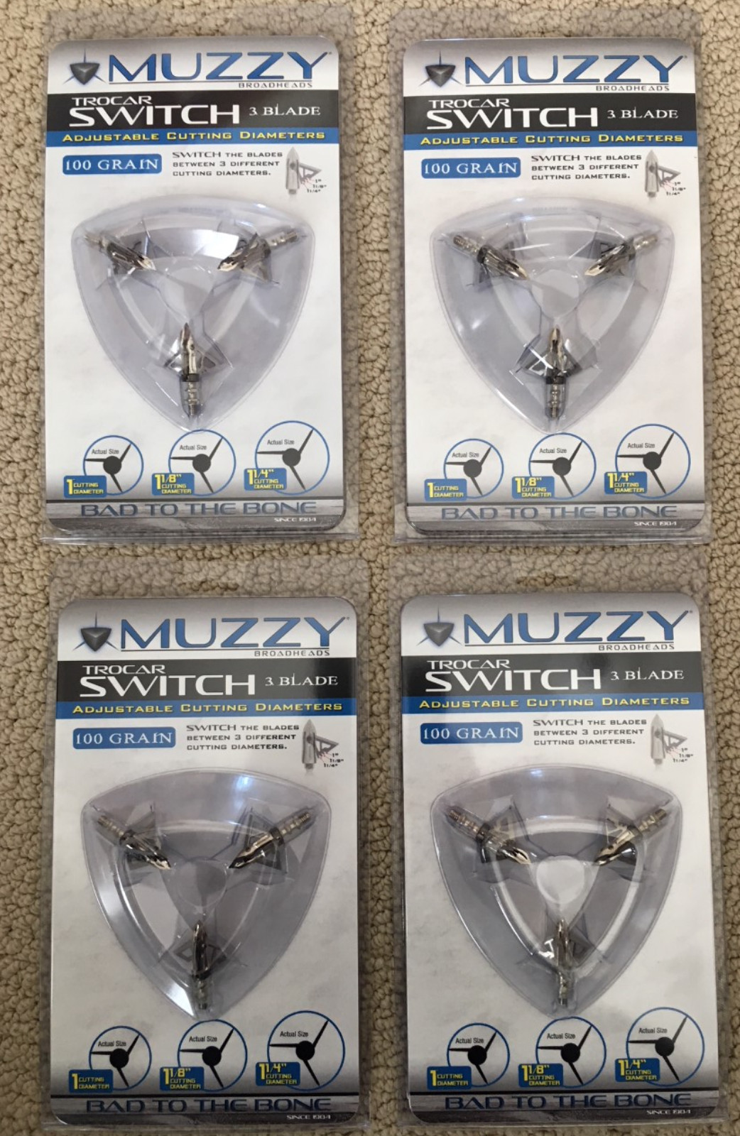 Muzzy Trocar Switch Adjustable Cutting Diameter 3 Blade 100 
