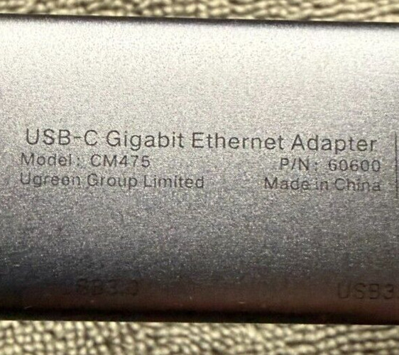 USB 3.0 to Ethernet Adapter 4 in 1 Multiport Hub with Gigabit RJ45 CM475 UGREEN