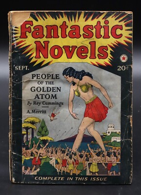 Fantastic Novels (1940) Sept 1940 Ray Cumming Frank Paul Art & Cover GD/VG